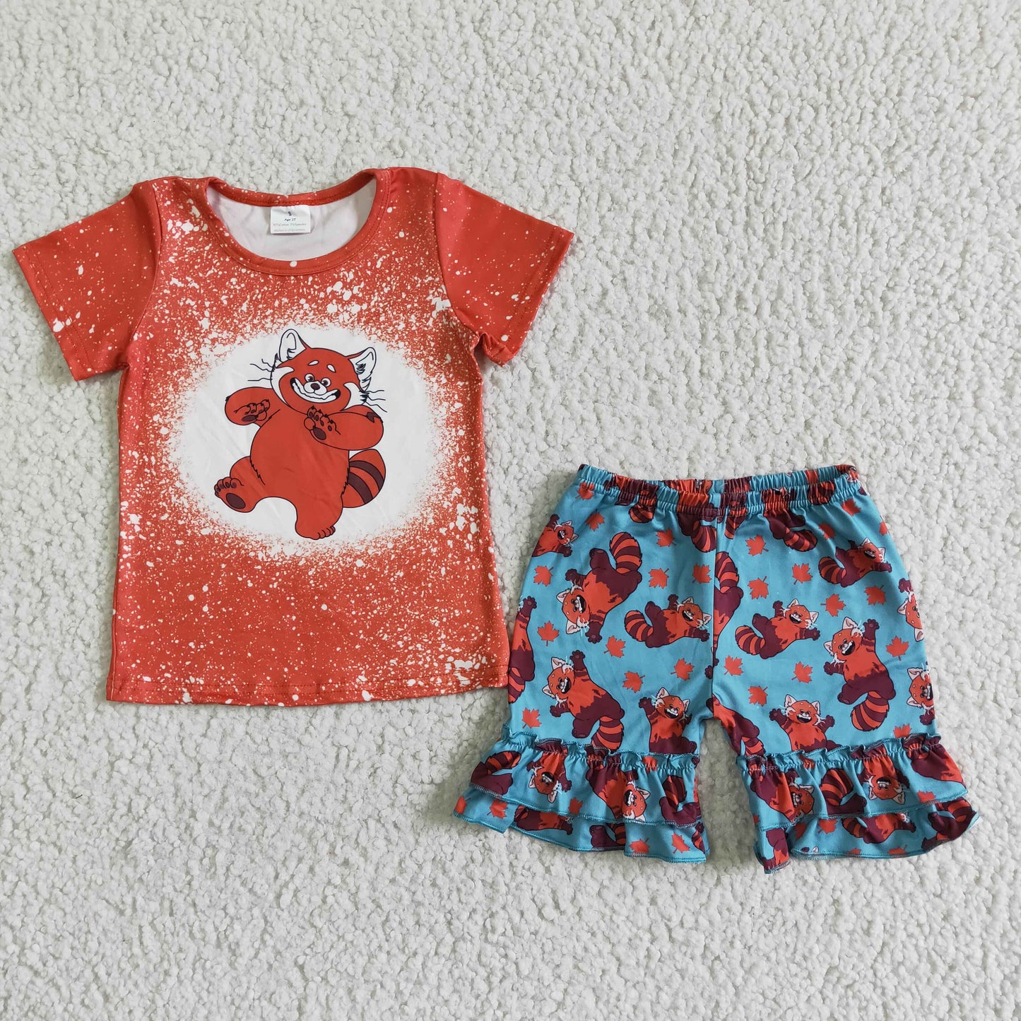 GSSO0078 Cartoon Baby Girls Summer Set