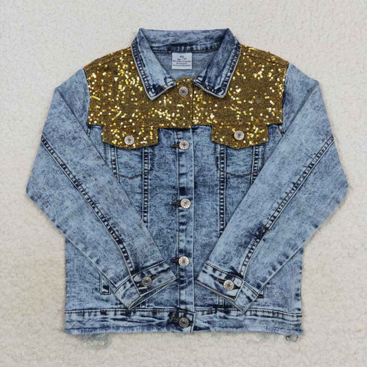 GT0351 Sequin Denim Jacket