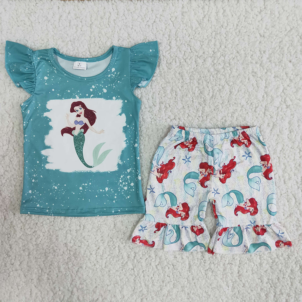 Mermaid  Green Bleach Summer Girls Outfit