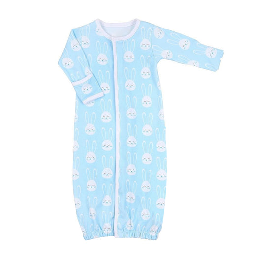 preorder NB0036 Easter Rabbit Blue Long Sleeve Boys Newborn