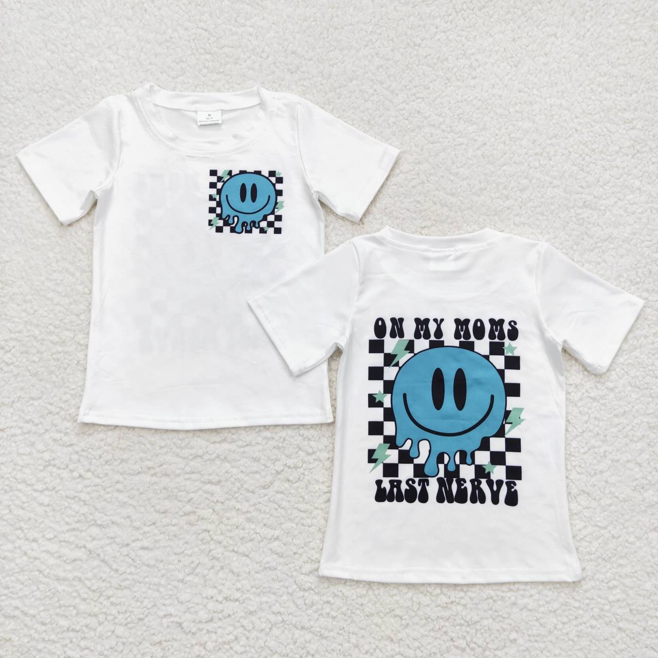 BT0351 My moms smile short sleeve boys top