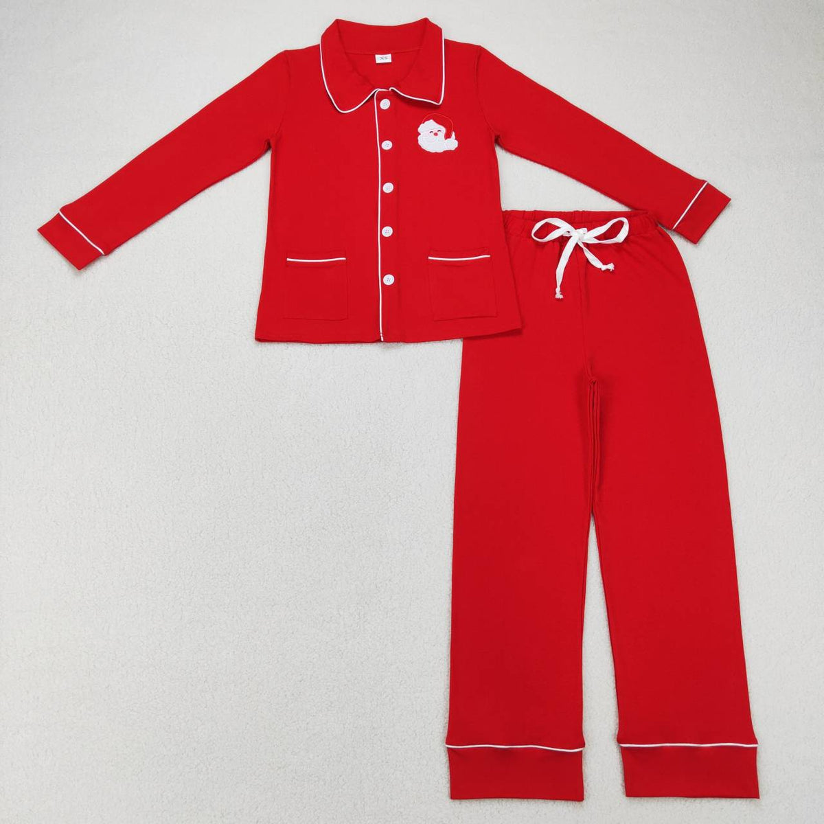 BLP0296 Christmas Santa Claus red long sleeve pants adult men pajamas