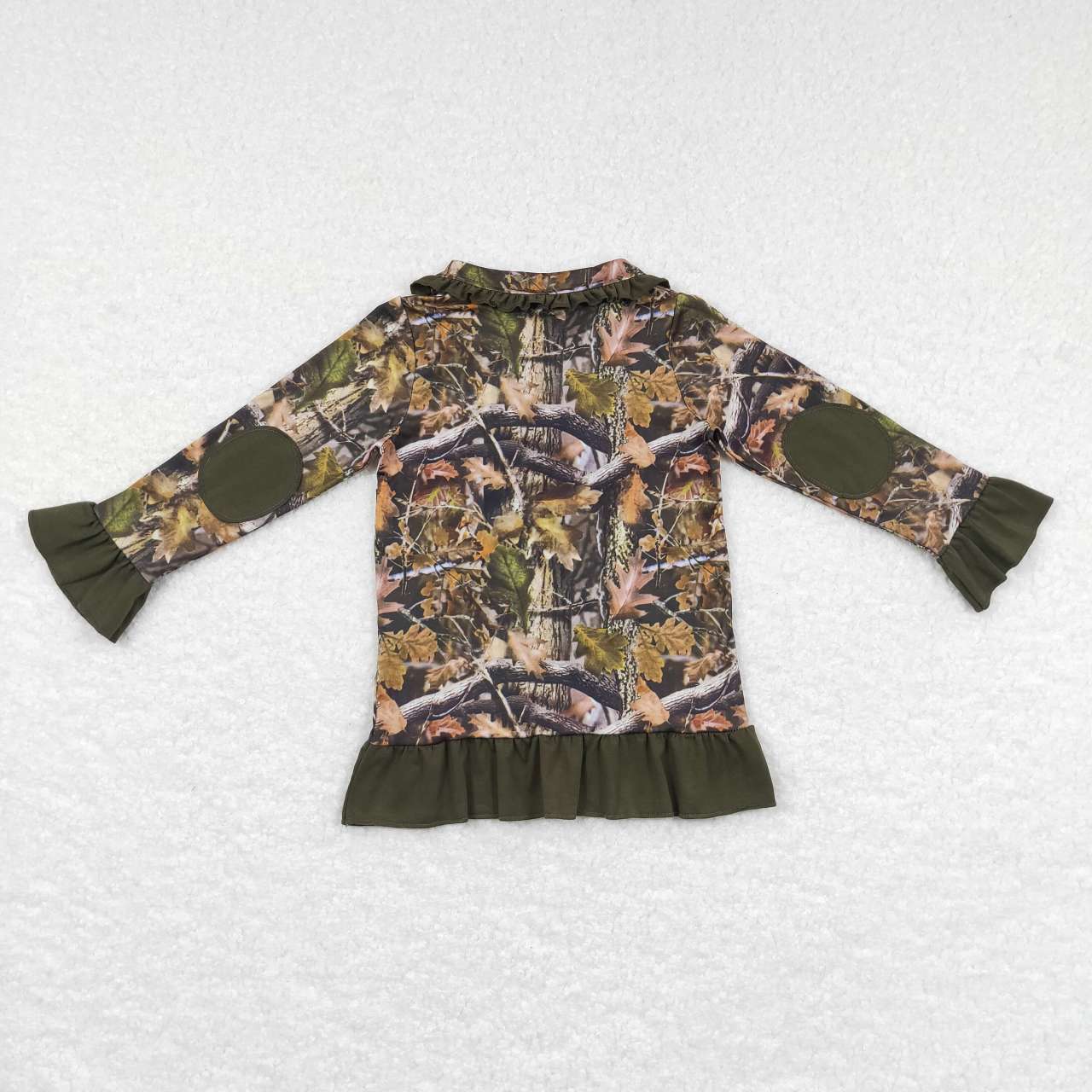 GT0311 Hunt camo tree branch deer long sleeve girls top