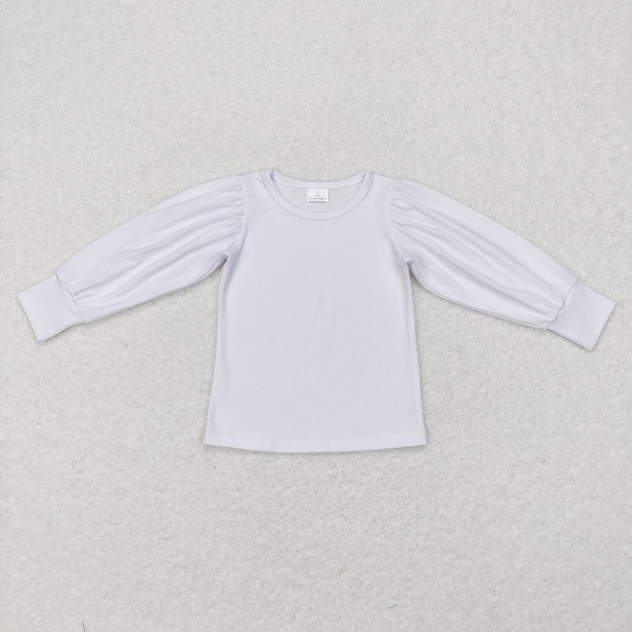 GT0370 White long sleeve girls pullover