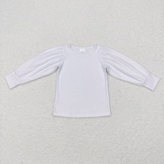 GT0370 White long sleeve girls pullover