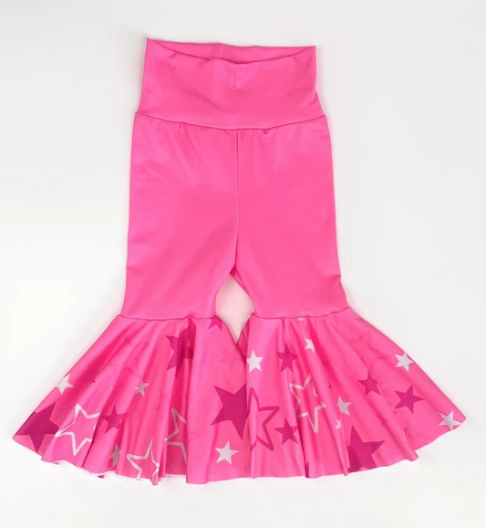 preorder P0265 Star hot pink girls pants