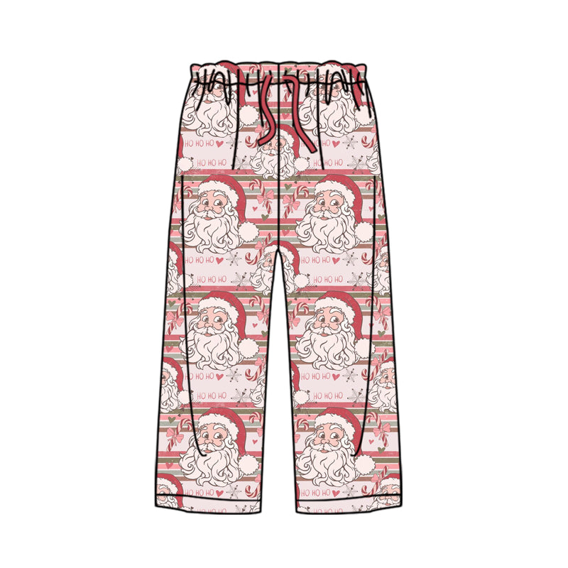 preorder P0274 Christmas Santa Claus cane candy pink adult pants