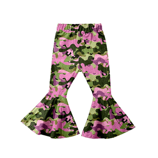 preorder P0392 Colorful Camo Milk Silk Girls Pants