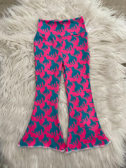 preorder P0444 Western rodeo hot pink girls pants