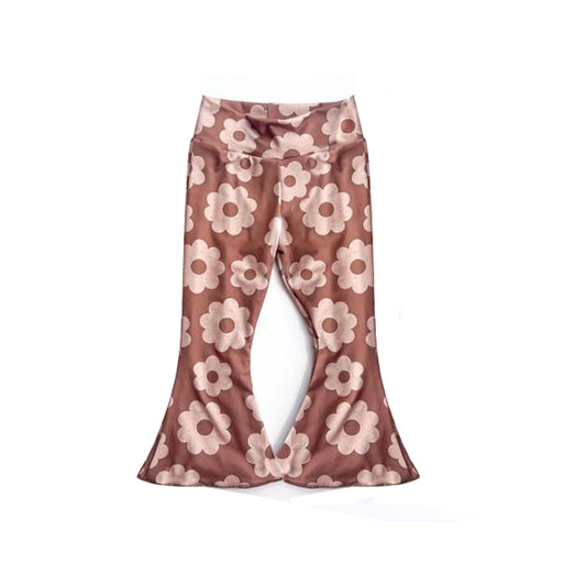 preorder P0449 Flowers brown girls pants