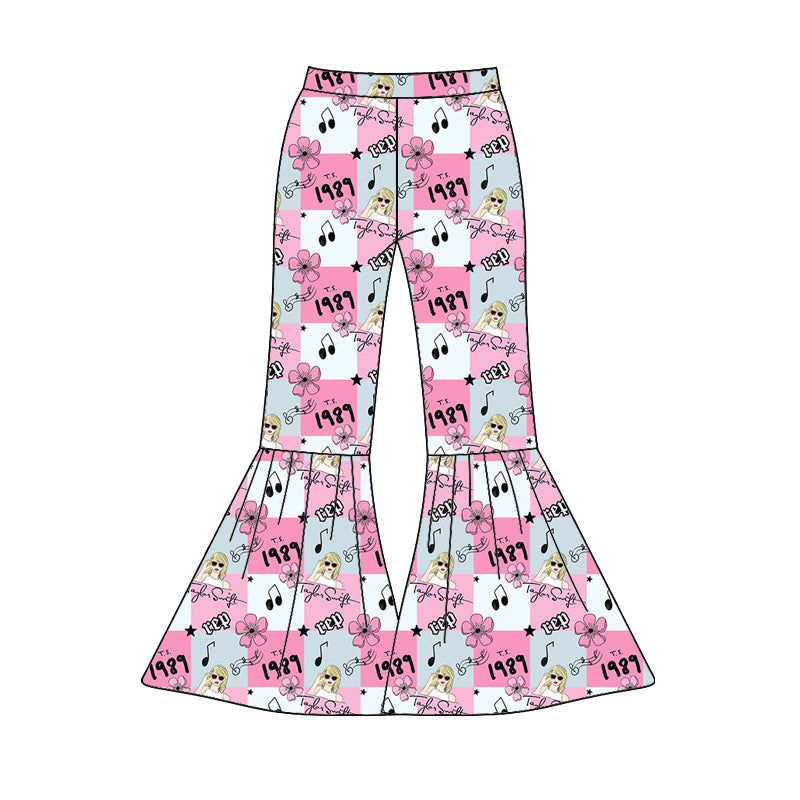 preorder P0462 country singer 1989 flowers pink adult pants