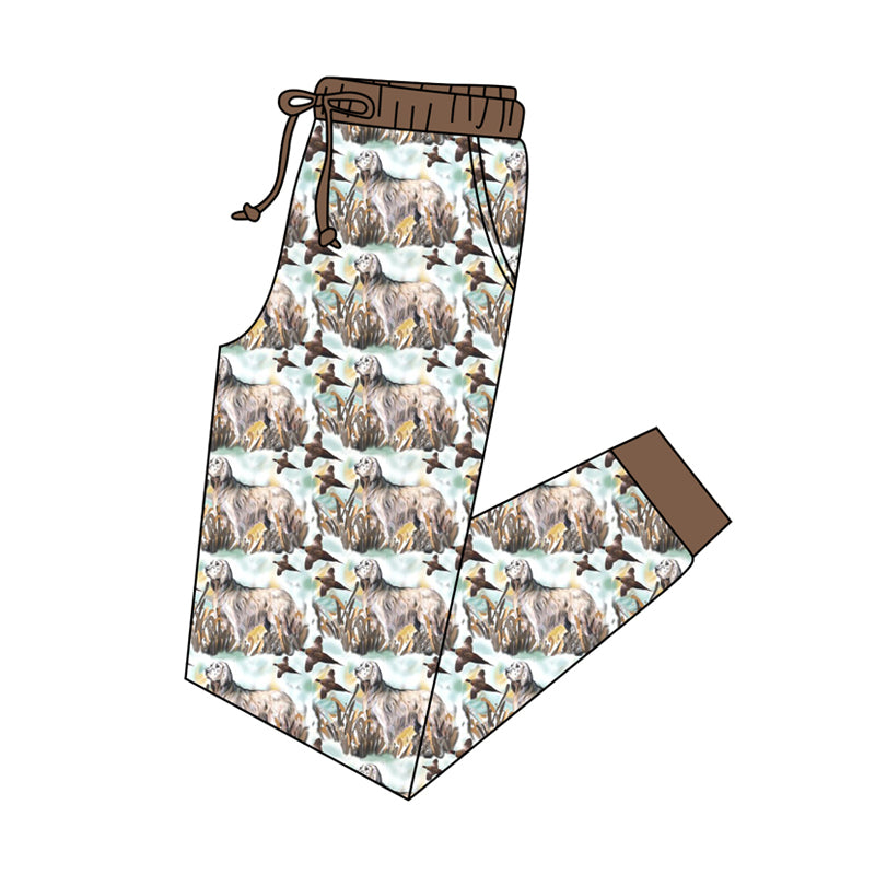 preorder P0473 hunting mallard dog brown adult pants