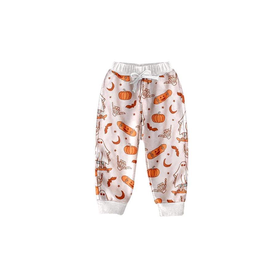 preorder P0511 Halloween spooky pumpkin pink boys pants