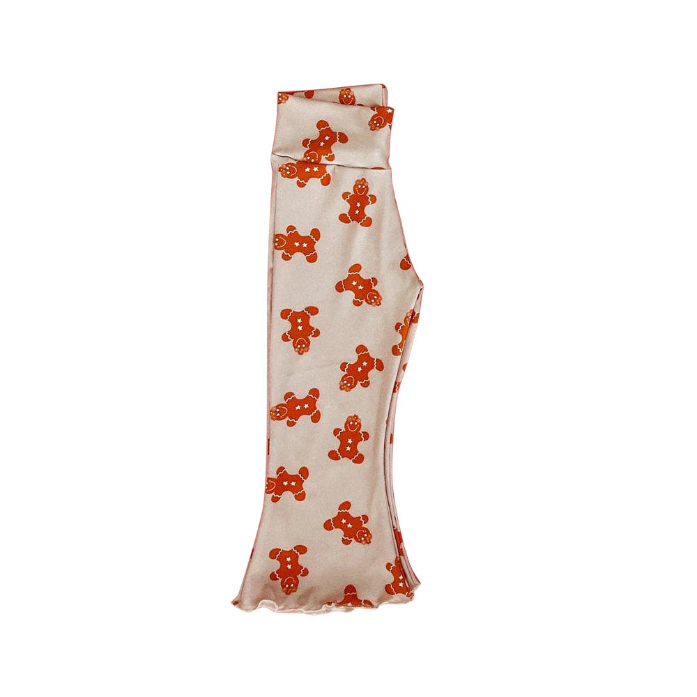 preorder P0518 Christmas gingerbread man girls pants