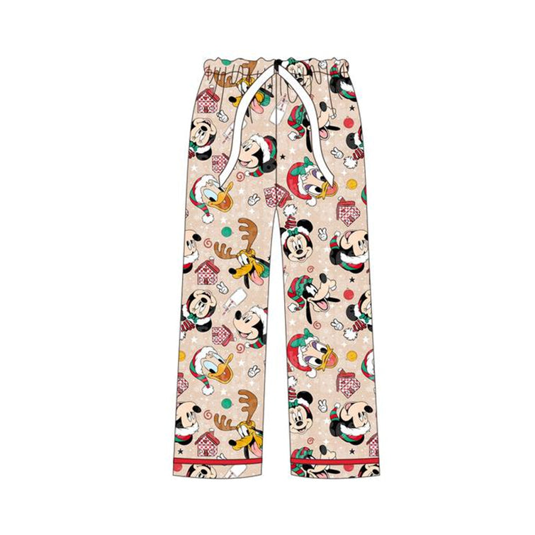 preorder P0540 Christmas cartoon M red adult woman pants