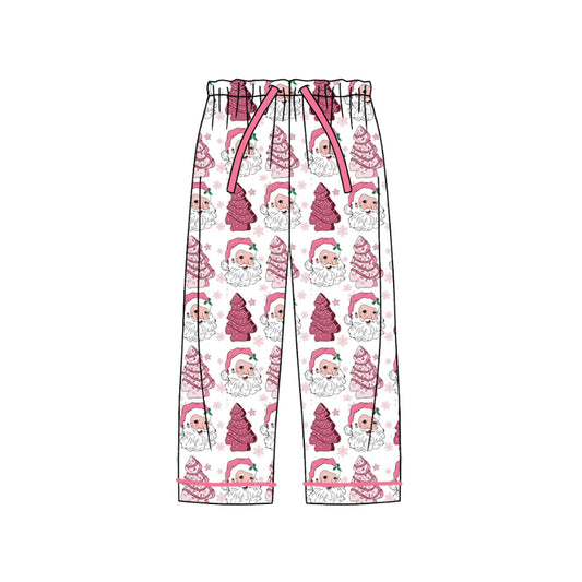 preorder P0553 Christmas Santa tree hot pink adult pants