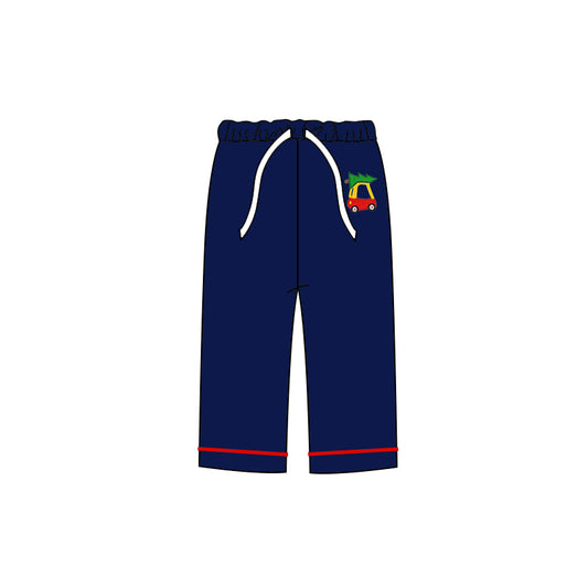 preorder P0566 Christmas car navy blue adult pants