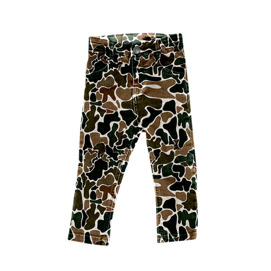 preorder P0594 camo demin pants boys jeans