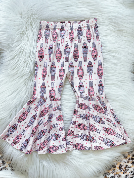 preorder P0596 Christmas soldier purple pink girls pants