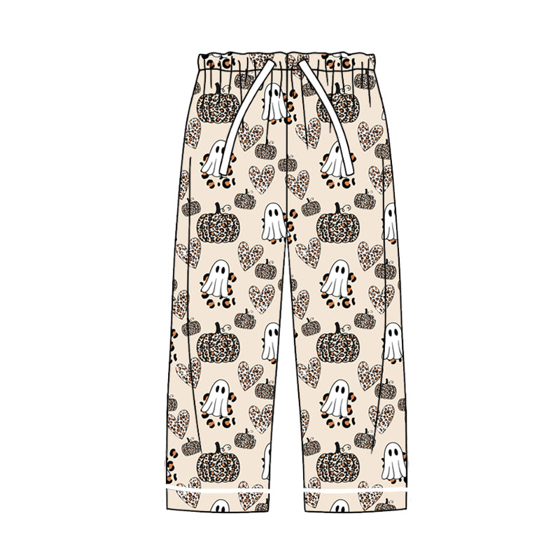 preorder P0603 Halloween spooky pumpkin leopard adult women pants