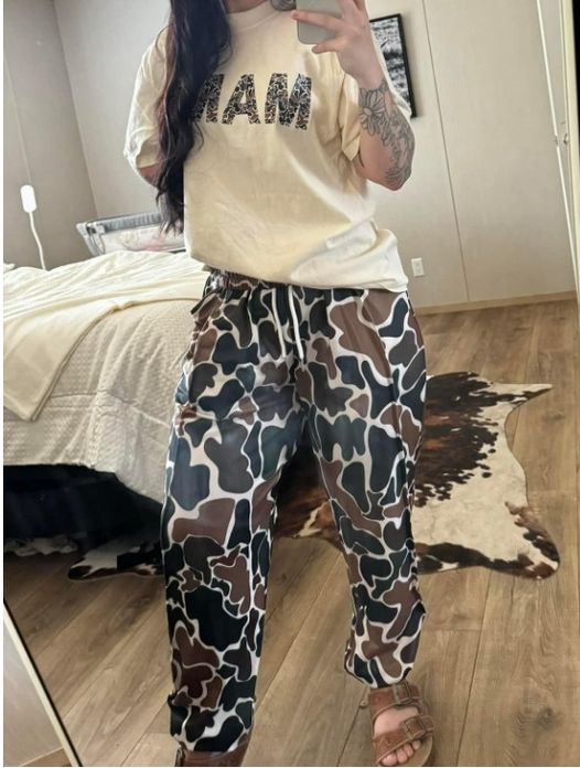 preorder P0621 camo adult women pants