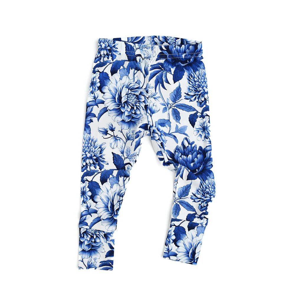 preorder P0642 blue flowers girls pants