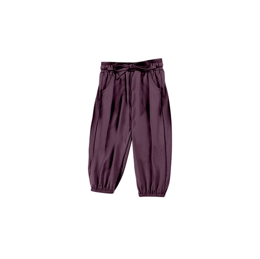 preorder P0673 maroon girls pants