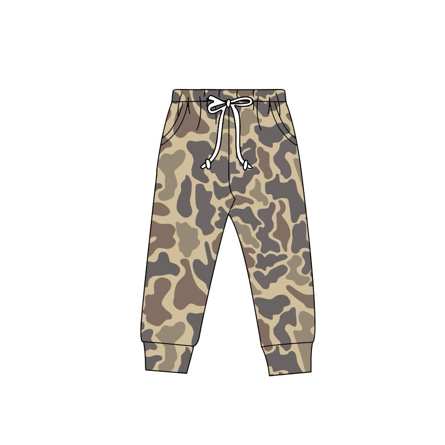 preorder P0683 brown camo boys pants