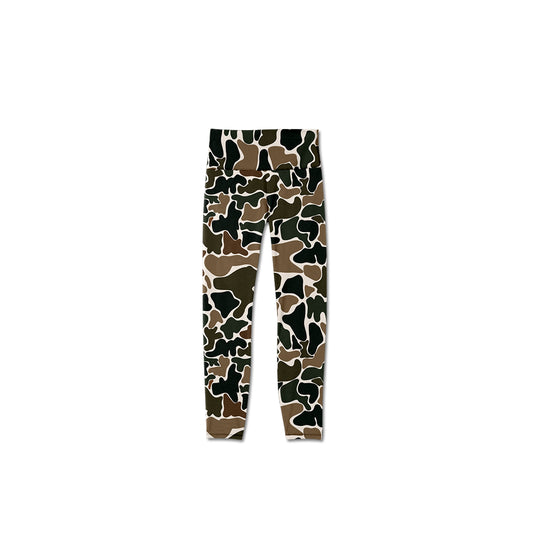 preorder P0690 old school camo girls yoga pants