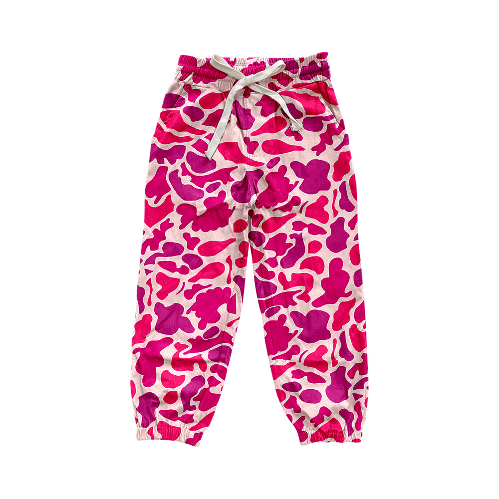 preorder P0696 hot pink camo girls pants