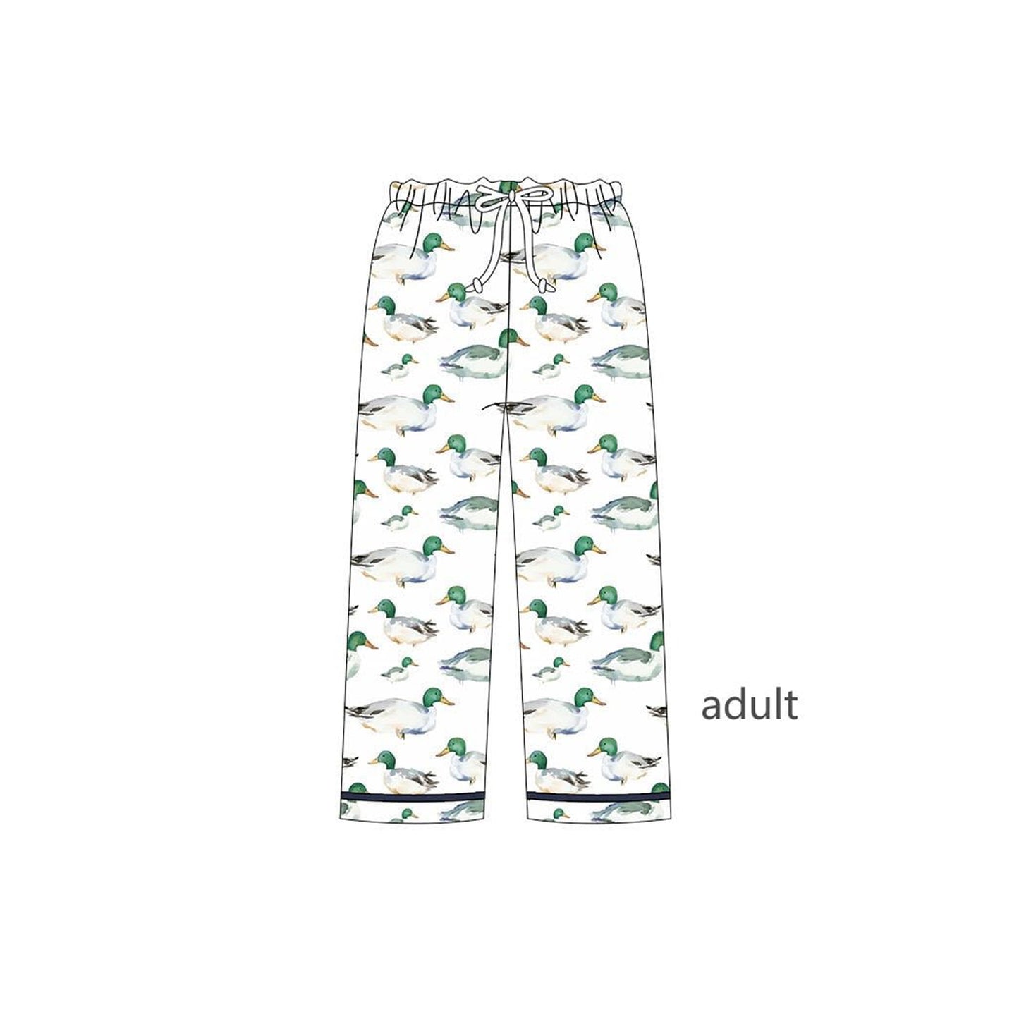 preorder P0778 mallard duck adult woman pants