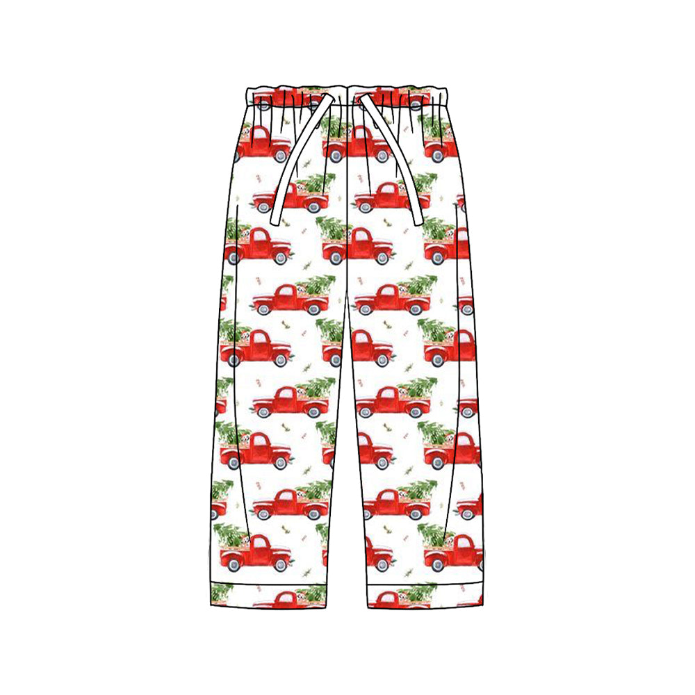 preorder P0788 Christmas tree truck car red adult woman pants