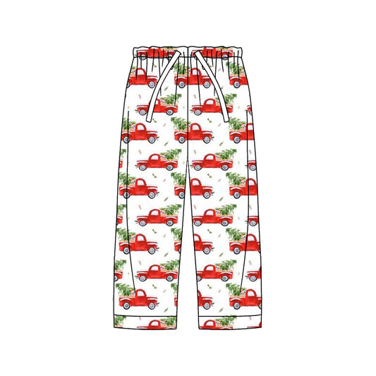 preorder P0788 Christmas tree truck car red adult woman pants