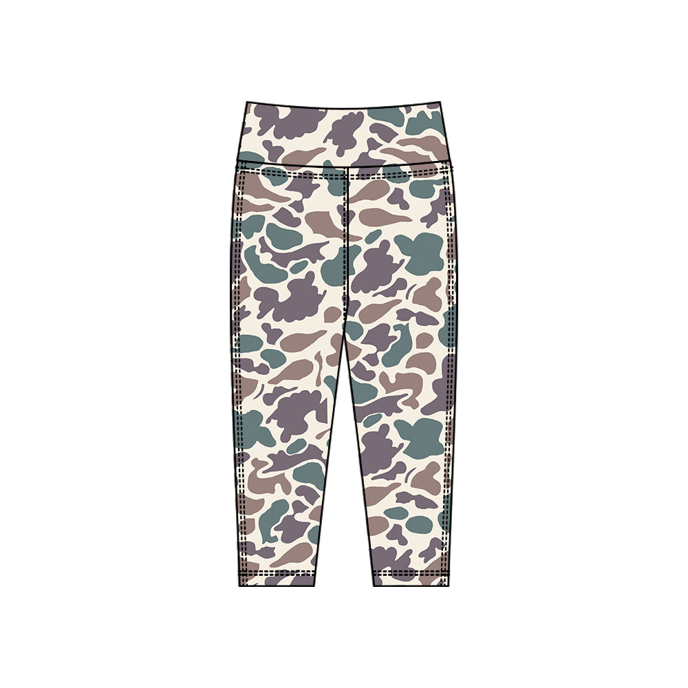 preorder P0911 yoga camo girls pants