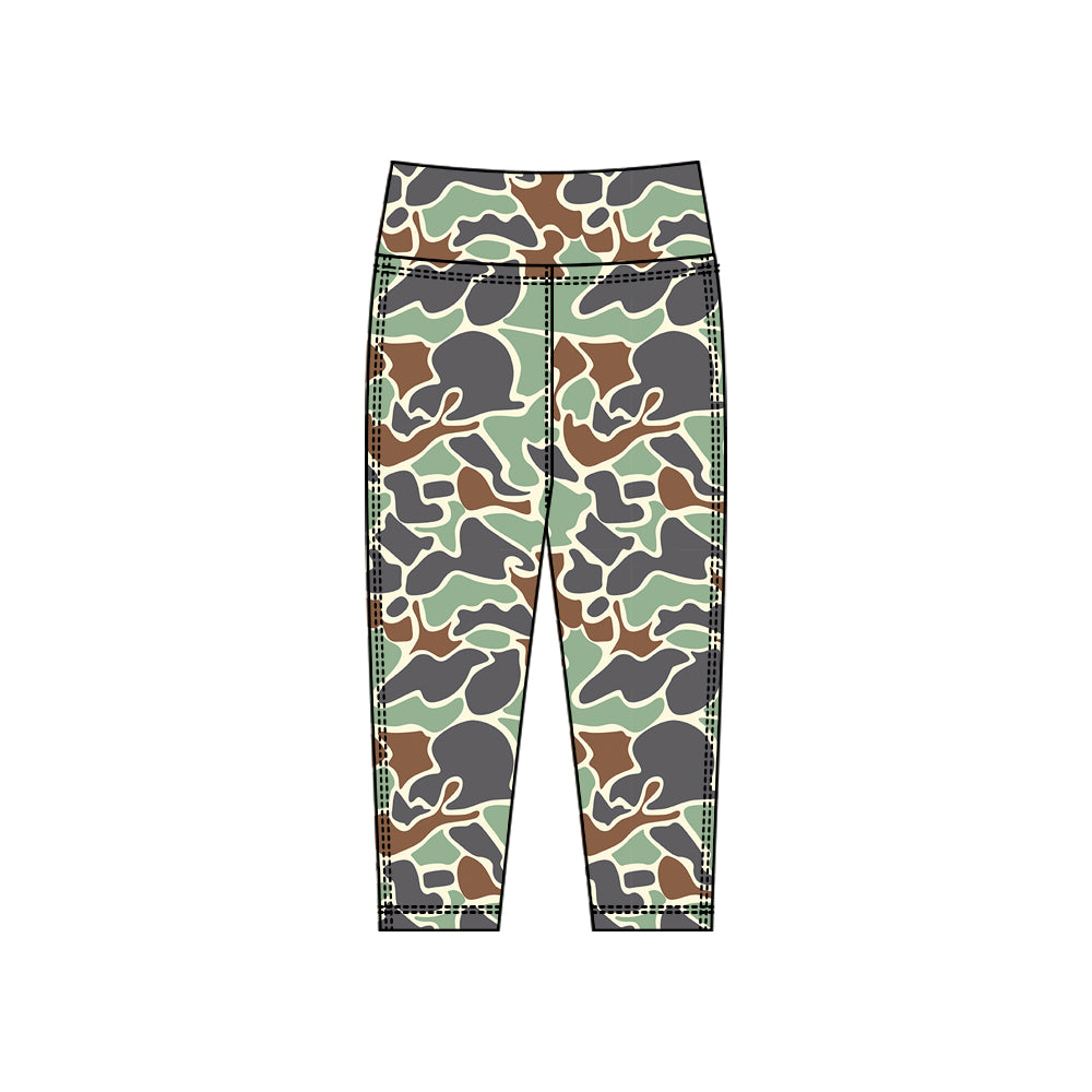 preorder P0913 yoga camo girls pants