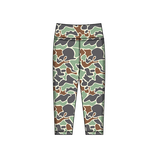preorder P0913 yoga camo girls pants