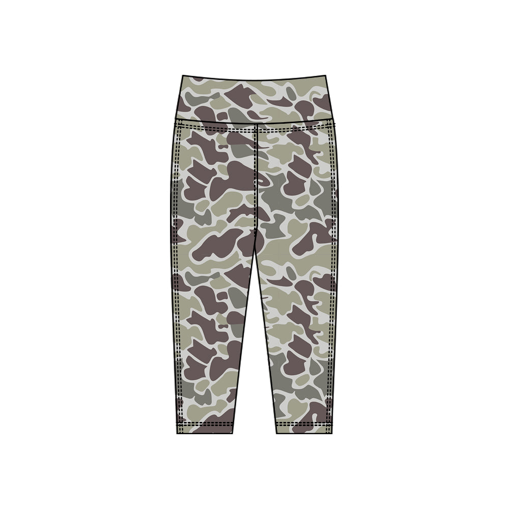 preorder P0914 yoga camo girls pants