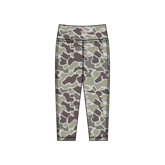 preorder P0914 yoga camo girls pants