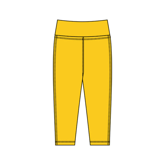 preorder P0925 yoga yellow girls pants