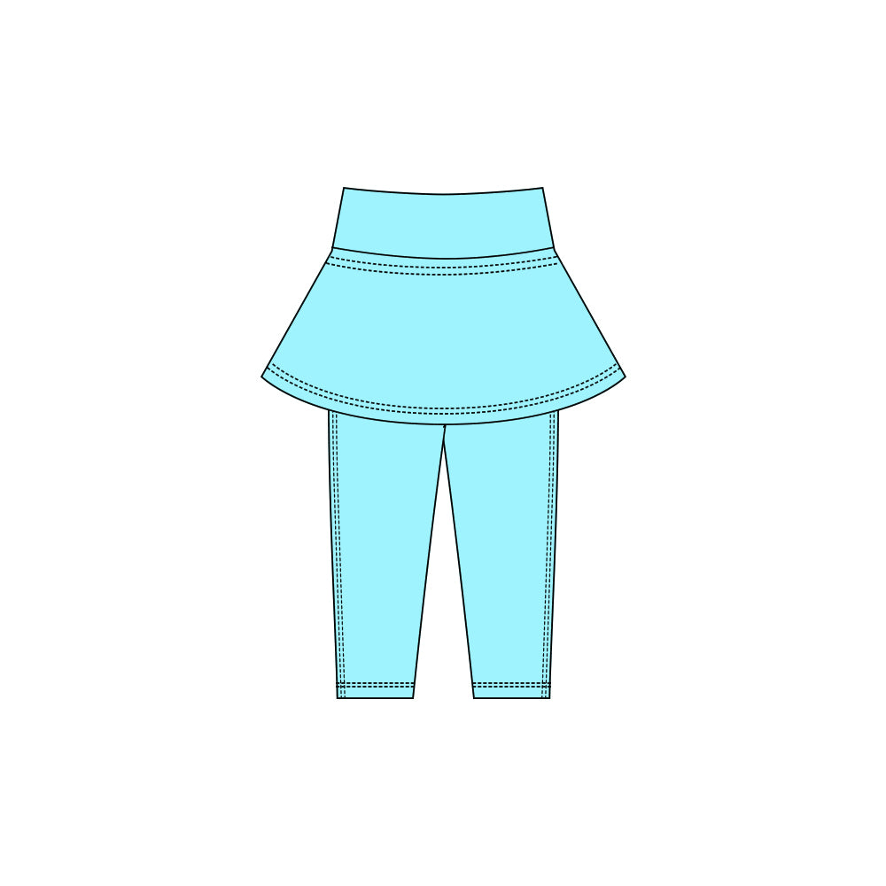 preorder P0982 Mint Green Girls Skirt Pants
