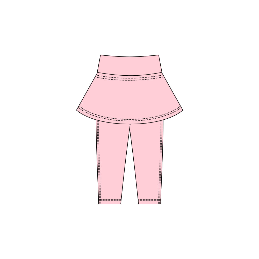 preorder P0983 Light Pink Girls Skirt Pants