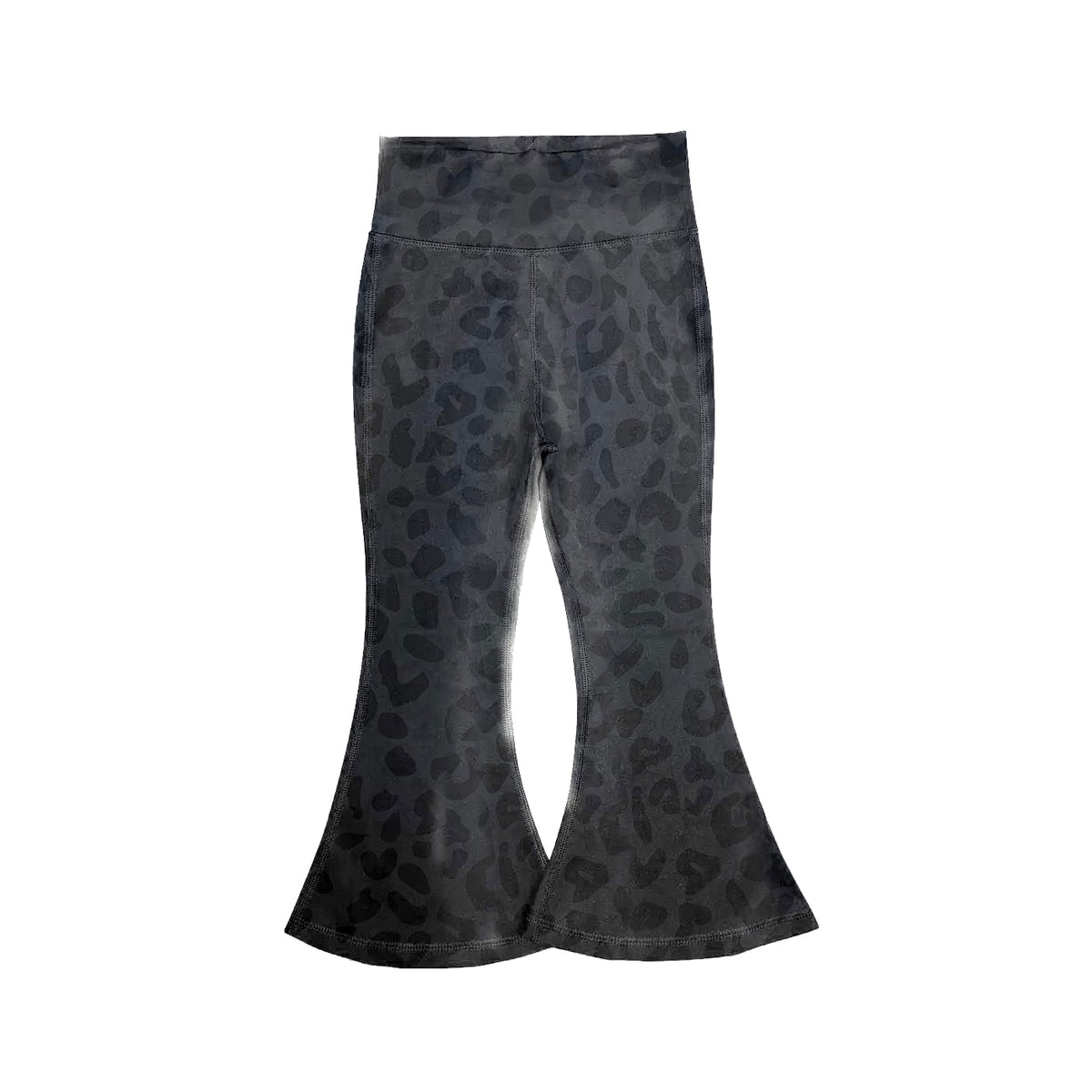 preorder P1022 Yoga Black Leopard Girls Pants