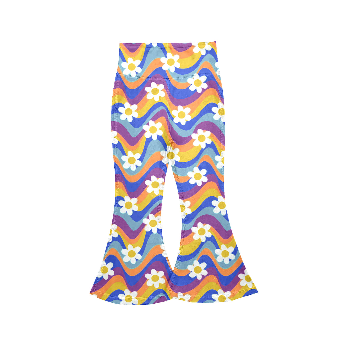 preorder P1025 Yoga Flowers Rainbow Girls Pants
