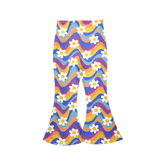 preorder P1025 Yoga Flowers Rainbow Girls Pants