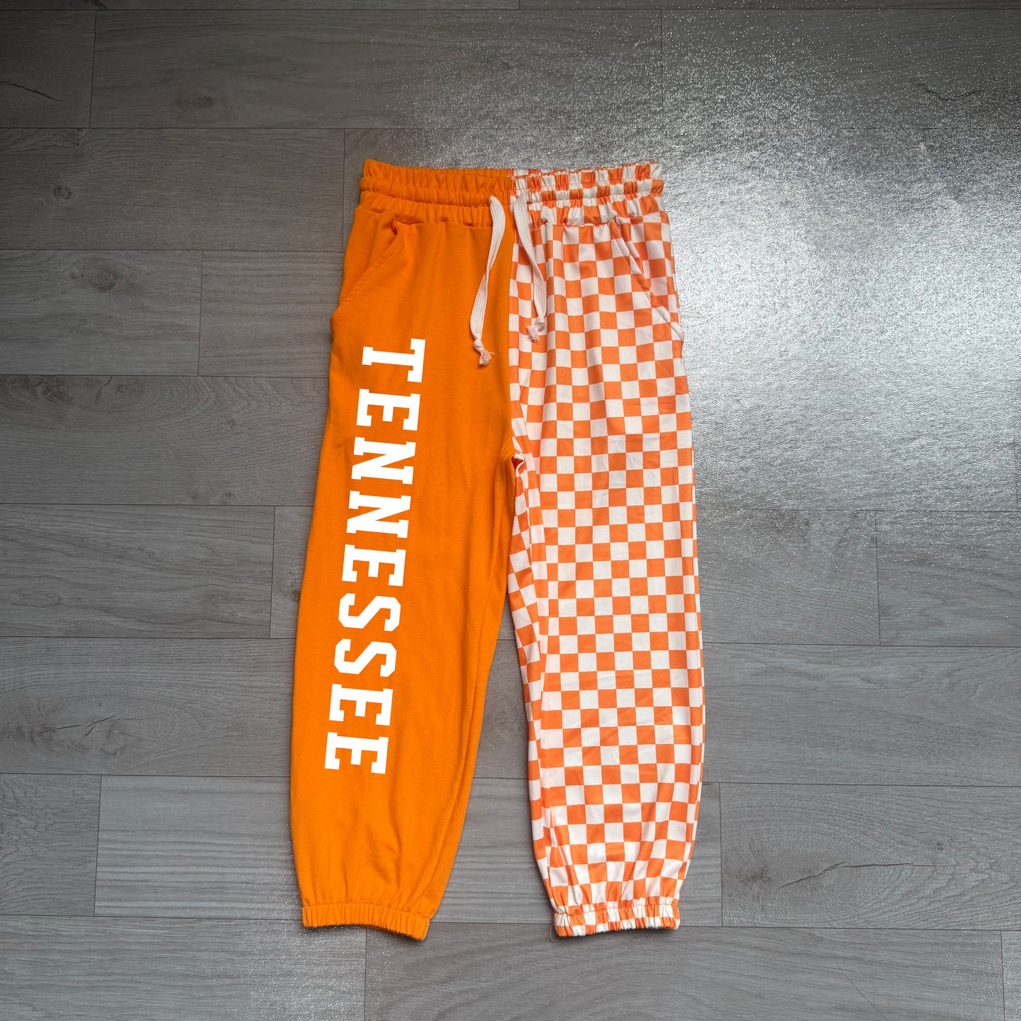 preorder Samples P1058 TENNESSEE Orange Checkered Boys Pants