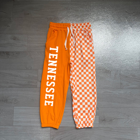 preorder Samples P1058 TENNESSEE Orange Checkered Boys Pants