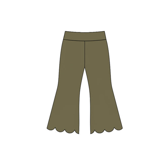 preorder P1080 Scallop Green Girls Pants