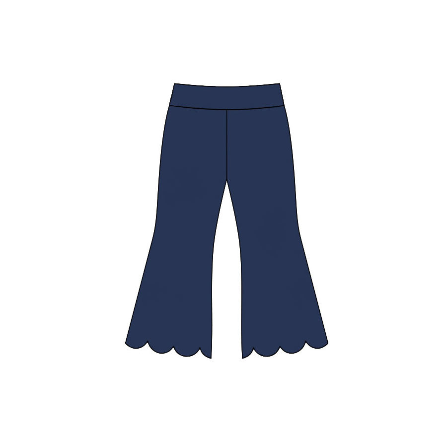 preorder P1081 Scallop Navy Blue Girls Pants