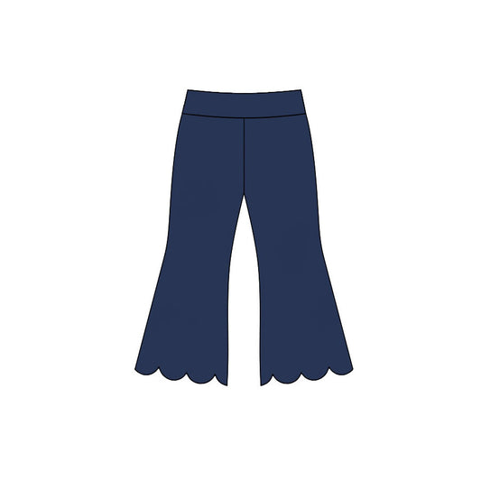 preorder P1081 Scallop Navy Blue Girls Pants