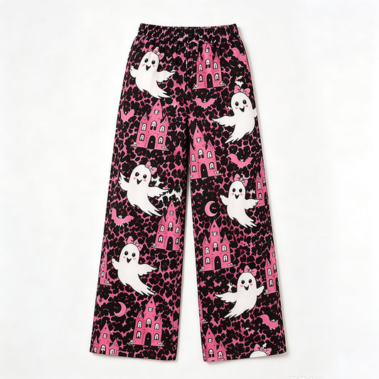 preorder P1130 Halloween Leopard Spooky Adult Women Pants